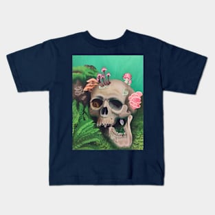 Mushroom skull Kids T-Shirt